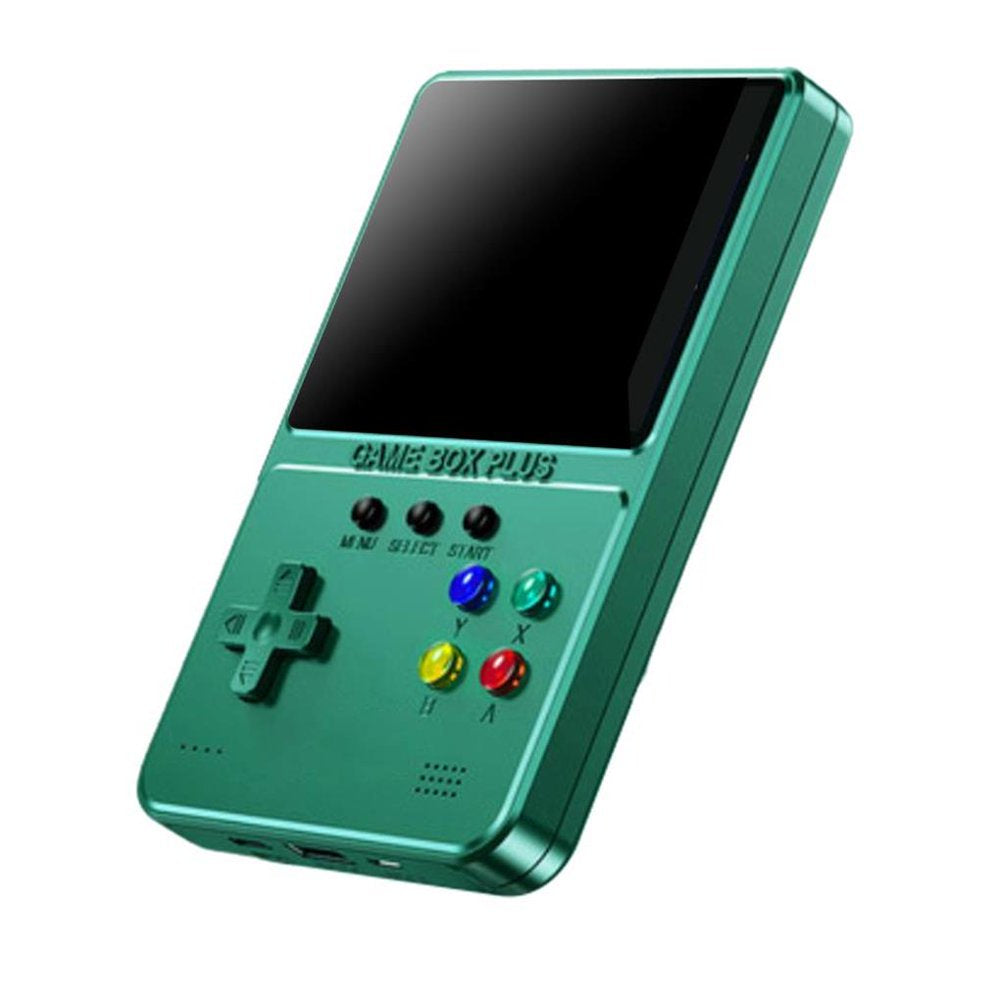 Handheld Game Console Portable Rechargeable Retro Video Game Console Support for Connecting TV and Two Players Green