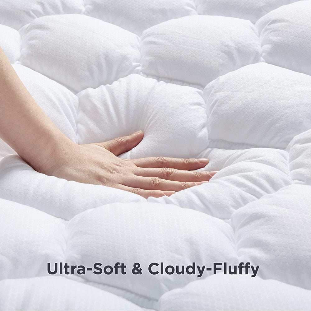 Bedsure Full Size Mattress Pad Thick Down Alternative Mattress Protector - Cooling Soft Bedding Quilted Fitted Mattress Cover Topper Fits 8" to 21"