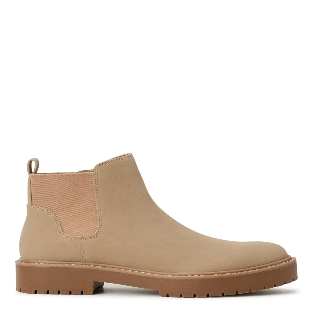 Women's Faux Suede Chelsea Boots with Lug Sole