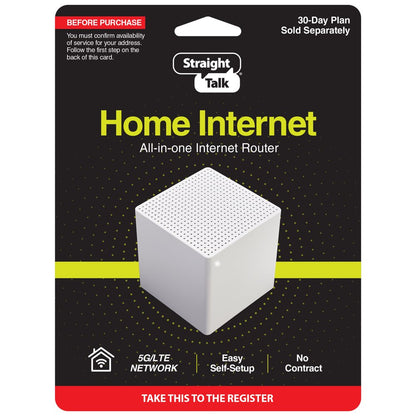 Straight Talk Home Internet Router, White- Prepaid