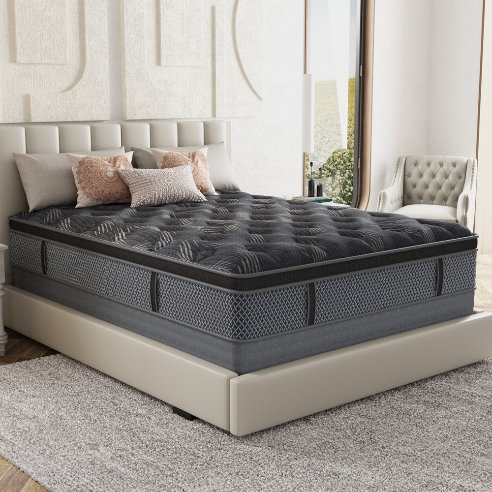 Behost 10" Full Mattress Hybrid Mattress CertiPUR-US Certified Memory Foam Pocket Spring Mattress in a Box