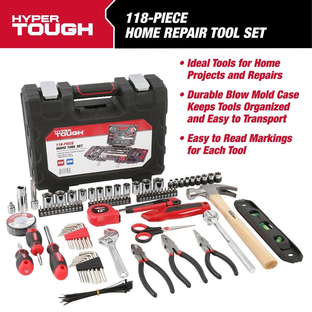 118-Piece Tool Set for Home Repairs, Model 7003