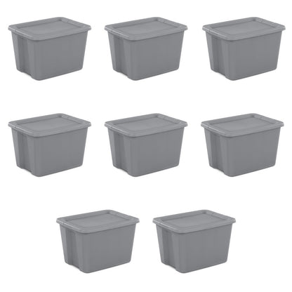 Sterilite 18 Gallon Tote Box Plastic, Black