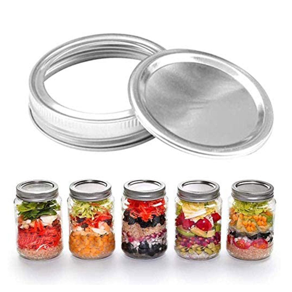 24pcs /12set Regular Mouth Canning Lids Bands Split-Type Leak Proof for Mason Jar Canning Lids with Rings