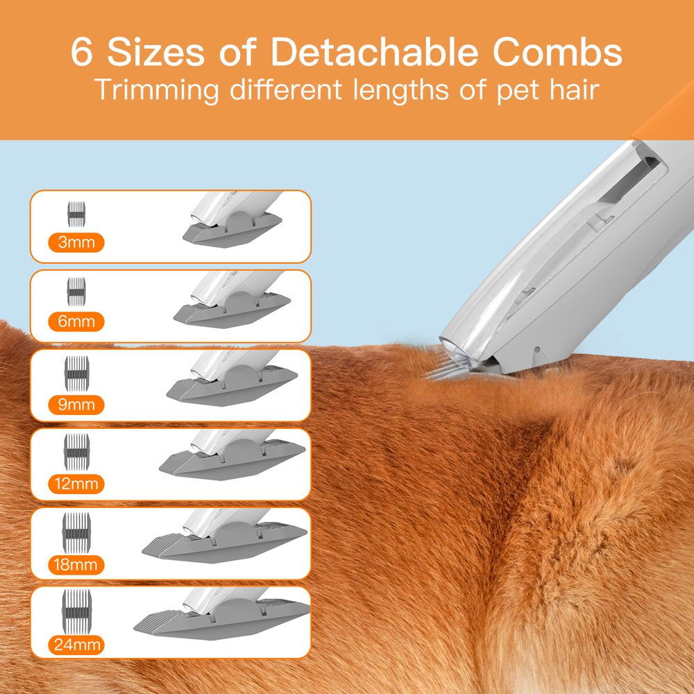 AIRROBO PG100 Pet Grooming Kit & Vacuum , Professional Grooming Clipper Tools for Dogs Cats and Other Animals