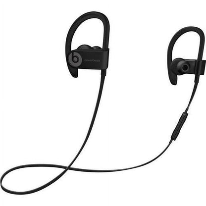 Restored Beats Powerbeats3 Wireless Earphones  Black with Cable