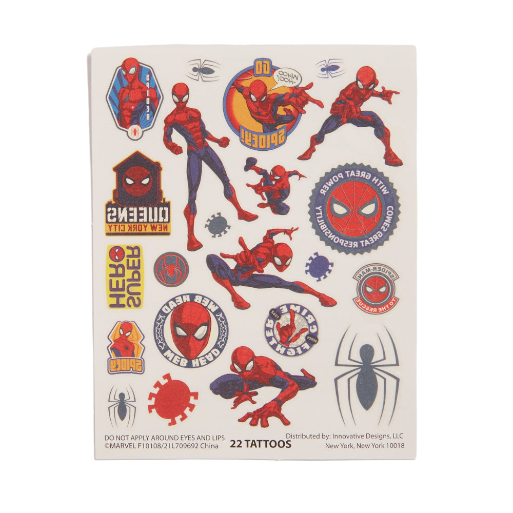 Marvel Spiderman Boys  Art Kit with Carrying Tin Gel Pens Markers Stickers 300 Pc