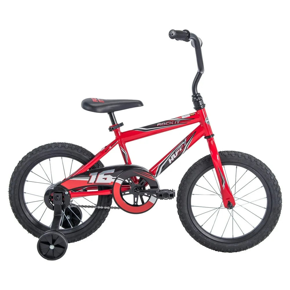 Huffy 16 in. Rock It Kids Bike for Boy Ages 4 and up, Child, Red