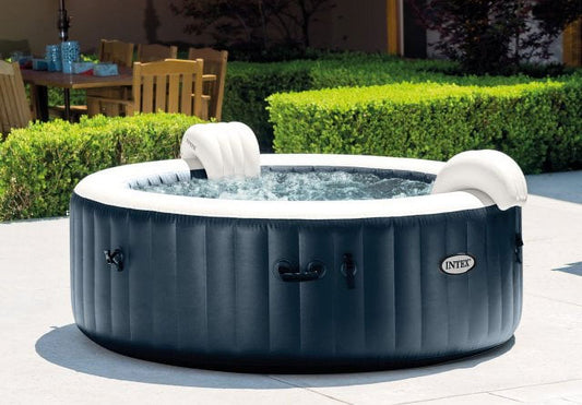 INTEX PureSpa™ Plus Bubble Inflatable Hot Tub Set - 4 Person Spa with Energy Efficient Spa Cover