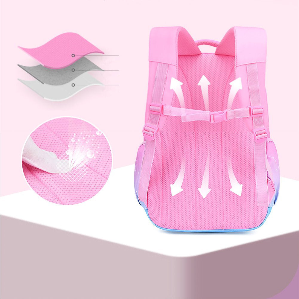 Aursear Pink School Backpacks for Girls, Kids School Bookbag Girls School Bags Gifts