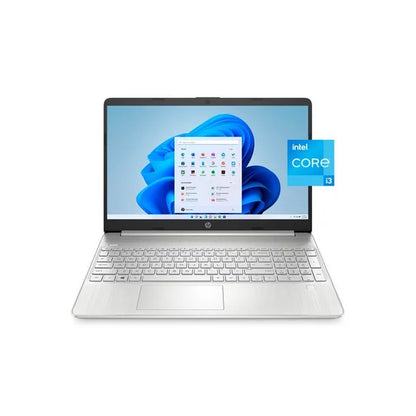 HP 15.6" FHD Laptop, Intel Core i3-1215U, 8GB RAM, 256GB SSD, Silver, Windows 11 Home, 15-dy5131wm