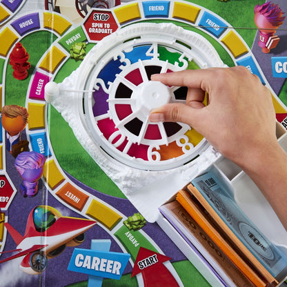 The Game of Life Game, Family Board Game, For Ages 8+, Pegs Come In 6 Colors