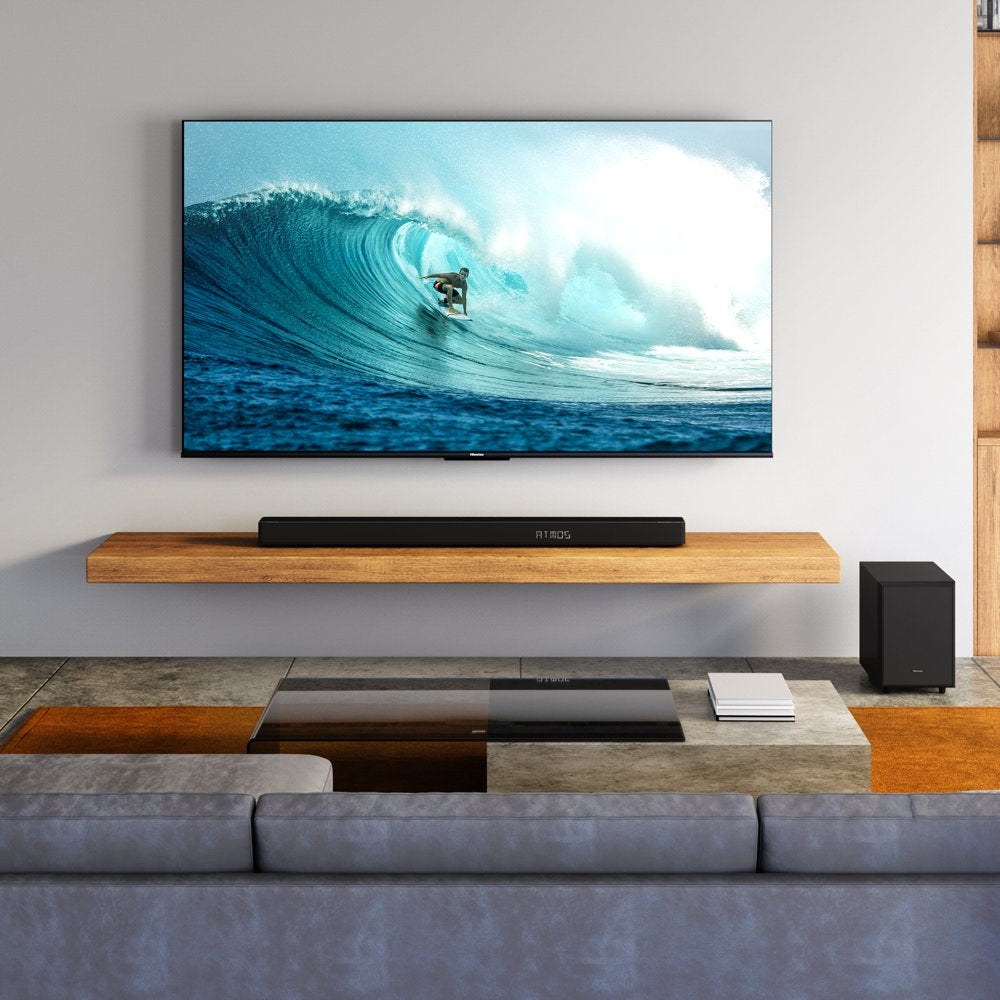 Hisense AX Series 5.1.2 Ch 420W Soundbar with Wireless Subwoofer, Wireless Rear Speakers, and Dolby Atmos (AX5120G, 2023 Model)