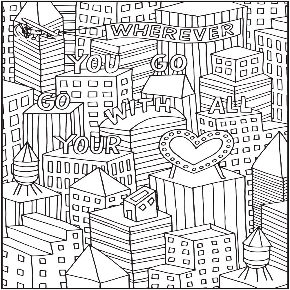 Cra-Z-Art: Timeless Creations, Words of Wonder New Adult Coloring Book, 64 Pages