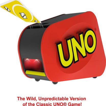 UNO Attack Card Game For Family Night with Card Launcher featuring Lights & Sounds