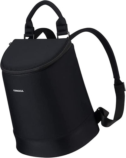 Corkcicle Eola Insulated Soft Cooler, Bucket Bag, Insulated, Black Neoprene