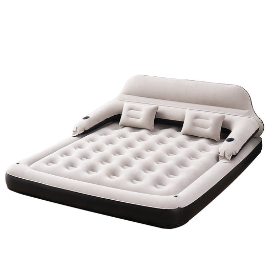 Honeydrill King Size Air Mattress Sofa Bed for Camping, Portable Inflatable Couch with Soft Pillow (Pump Not Included)