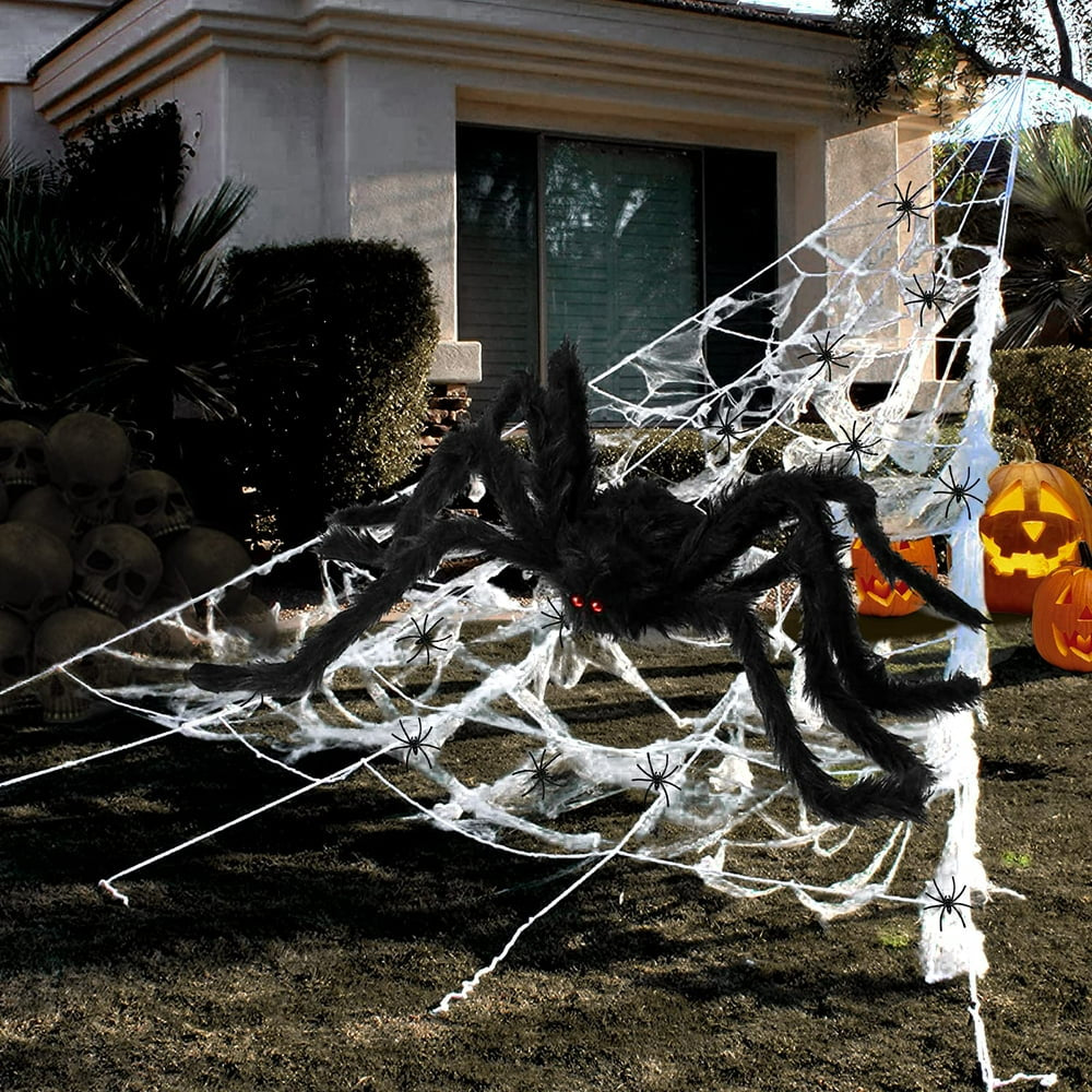 Halloween Spider Web Decorations for Outdoor, 23ft x 16ft