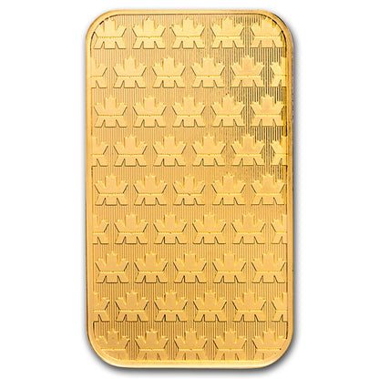 1 oz Gold Bar - Royal Canadian Mint New Design (In Assay)