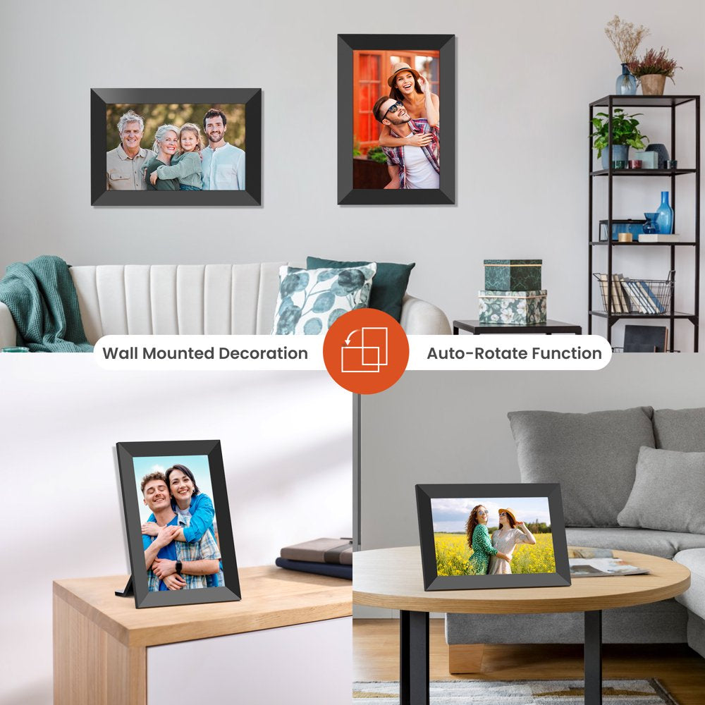 10.1 Inch WiFi Digital Photo Frame 3Pack, Nusican Smart Cloud HD Touch Screen Picture Frame with 32G Storage, Electronic WiFi Photo Frame Support share instant Photo &Video, Best Gift for Friends !