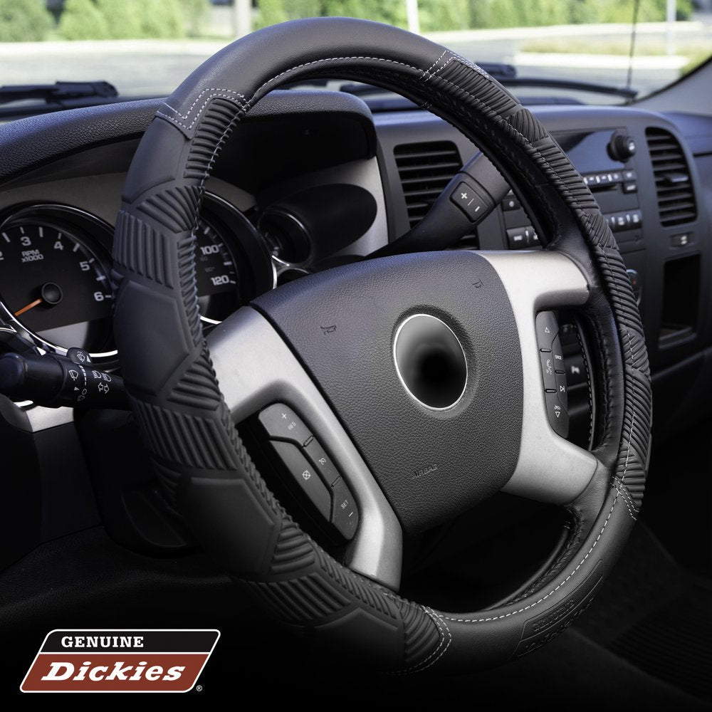  Heavy Duty Truck Steering Wheel Cover, Black