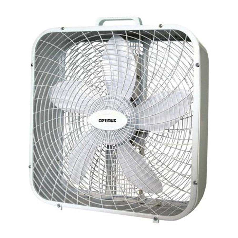 Optimus 20 Inch Box Fan - White