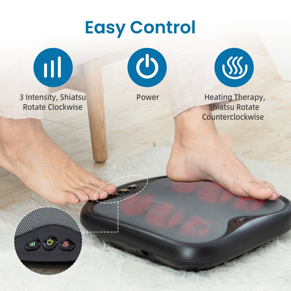 Snailax Shiatsu Foot Massager with Heat, Electric Foot Massager Machine for Plantar Fasciitis, Gifts