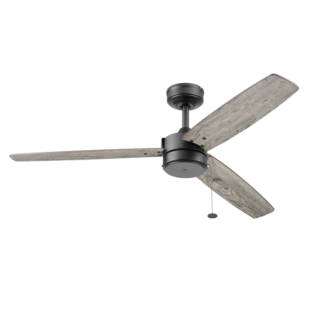 Better Homes & Gardens 52” Matte Black Indoor/Outdoor 3 Blade Ceiling Fan