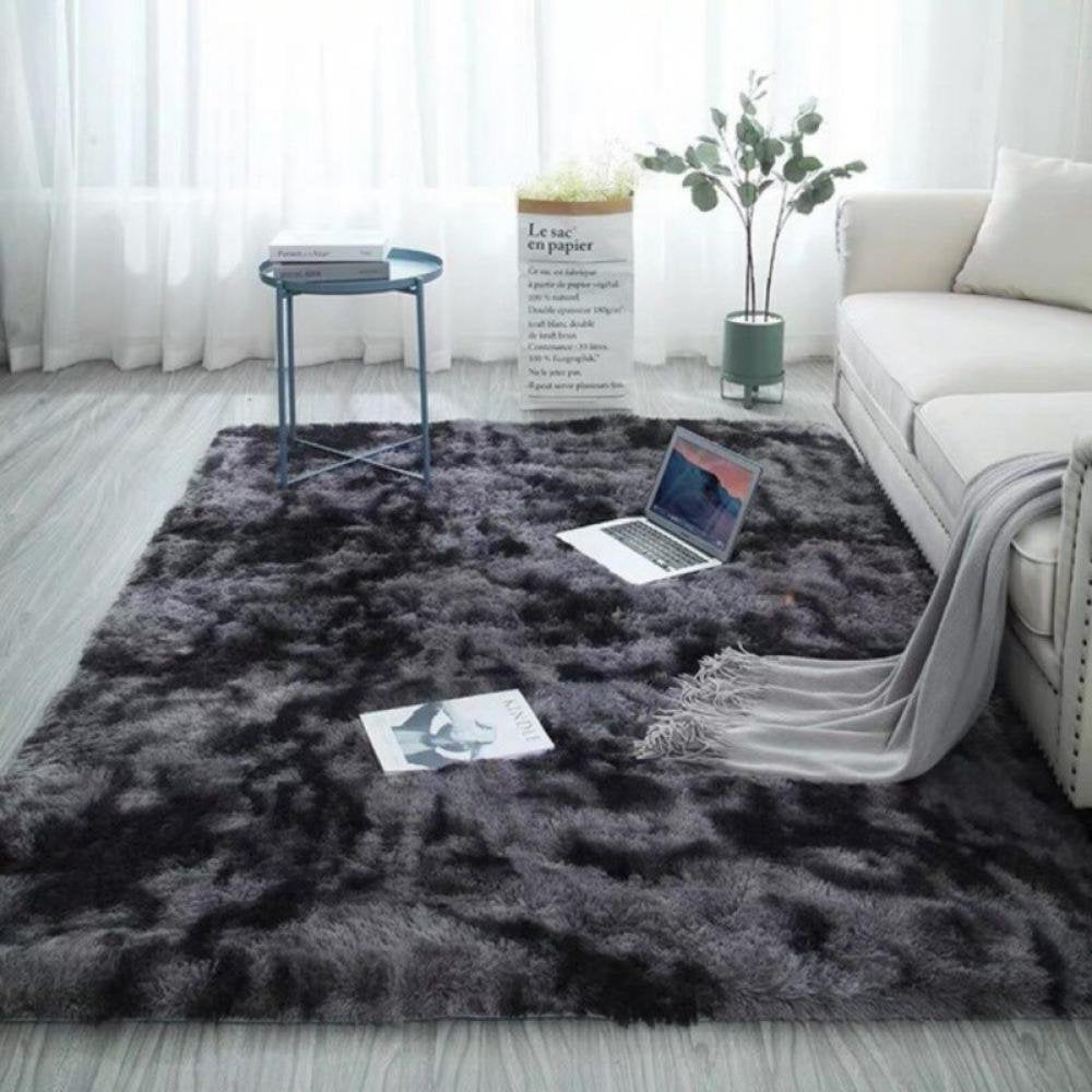  Long Plush Area Rug Ultra Soft Fluffy Washable Non-Slip Decorative Floor Mat for Living Room Bedroom Playing Room