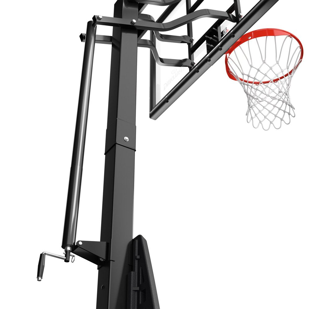 Spalding Ultimate Hybrid® 54 In., Glass Portable Basketball Hoop System