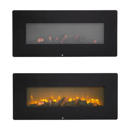 Ktaxon 42" Electric Wall Mounted Fireplace w/Remote Controller, 3 Flame Levels