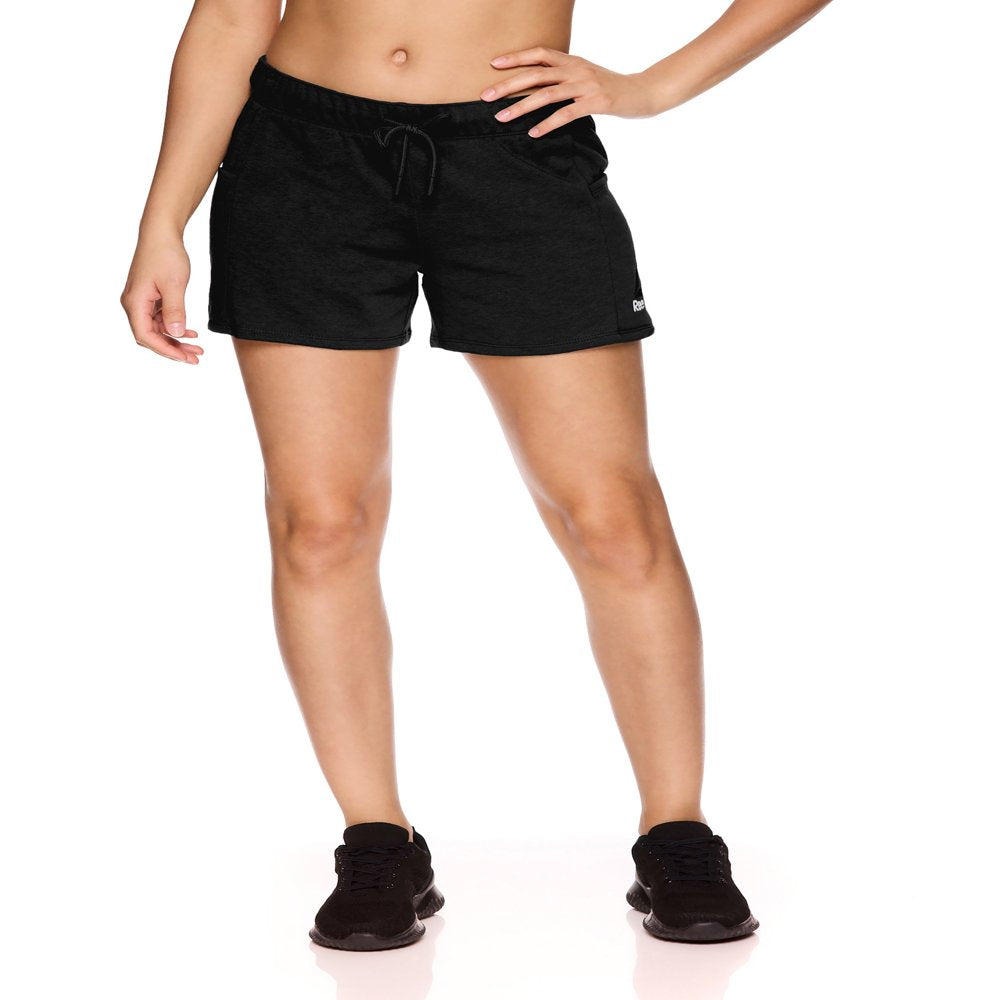 Reebok Womens Ultimate Soft French Terry Shorts with Pockets, Sizes XS-XXXL