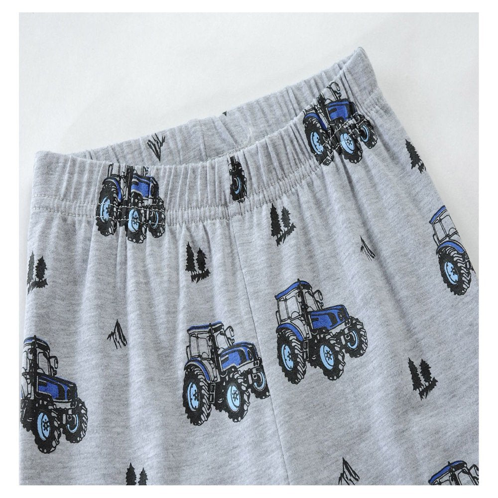 Little Hand Toddler Boys Tractor Pajamas Long Sleepwear Kids Pjs Size 4T