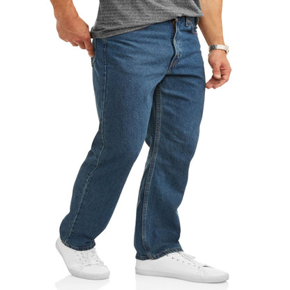  Men's and Big Men's 100% Cotton Relaxed Fit Jeans