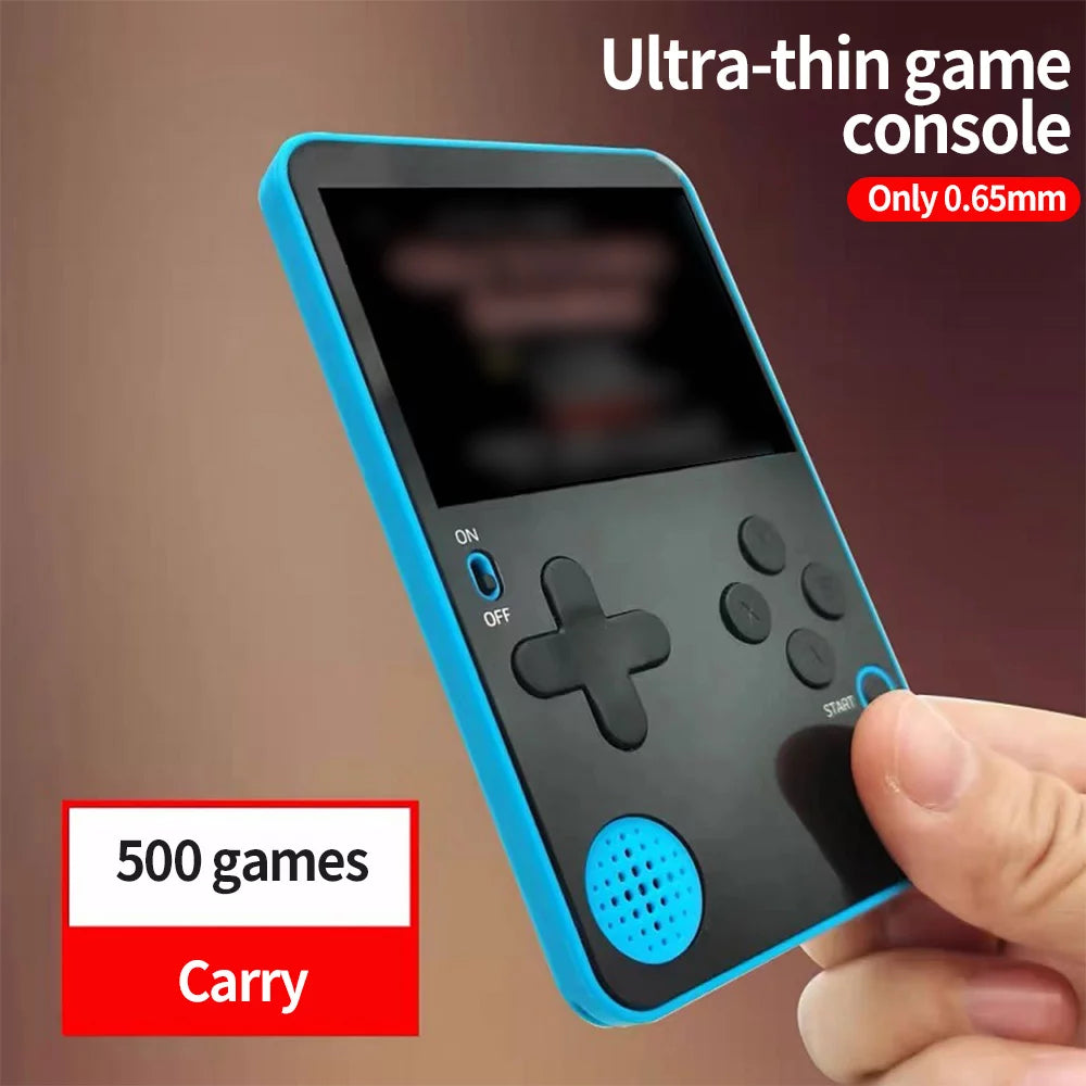 500 in 1 Retro Video Game Console Handheld 2.4 inch  Color Screen Portable Color Game Player Ultra-thin Style