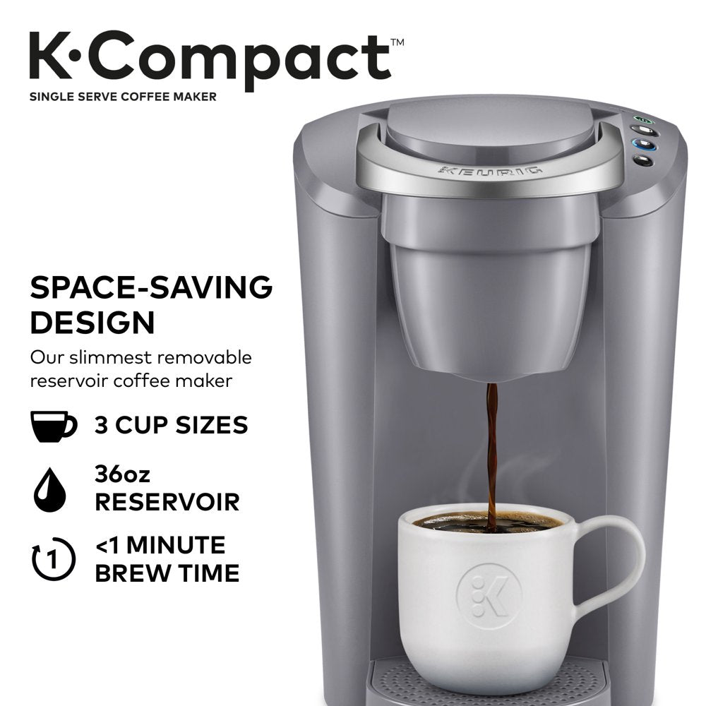 Keurig K-Compact Single-Serve K-Cup Pod Coffee Maker, Moonlight Grey