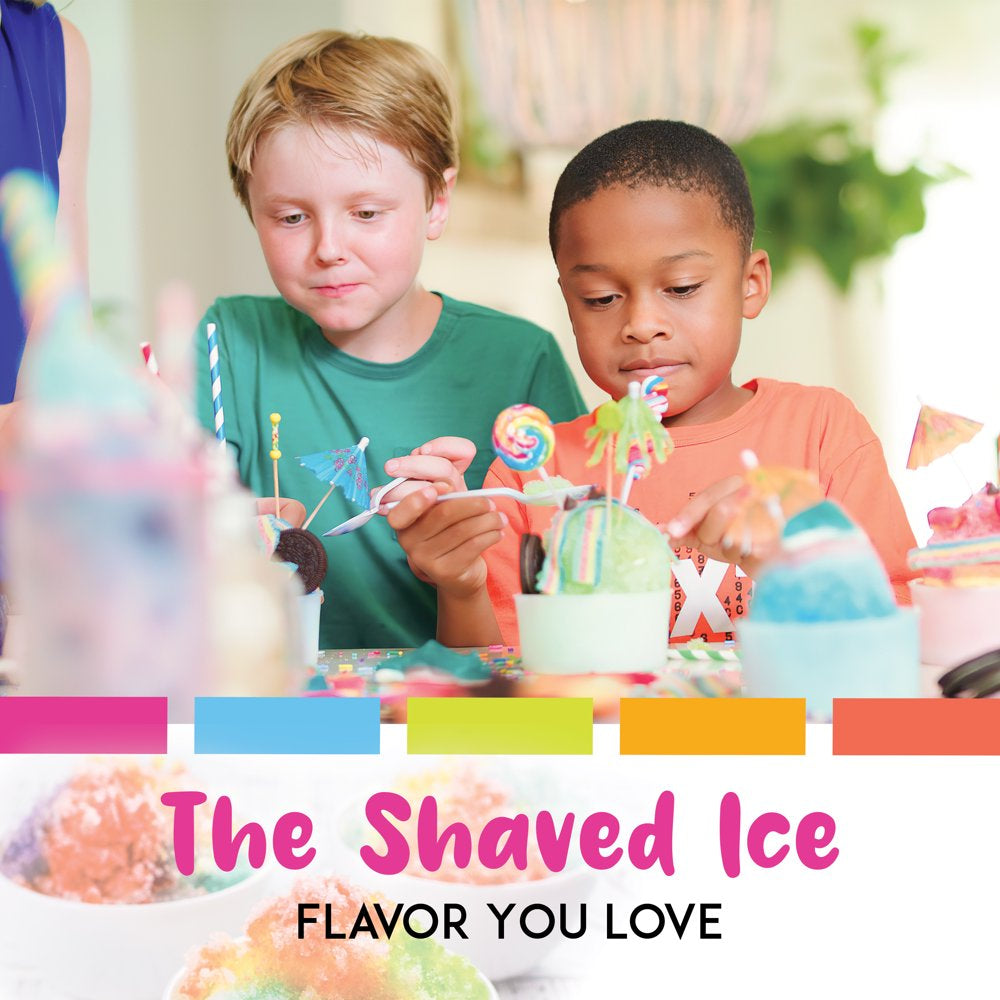 Hawaiian Shaved Ice Kid-Friendly Snow Cone Machine Package with Syrup and Accessories, Multicolor