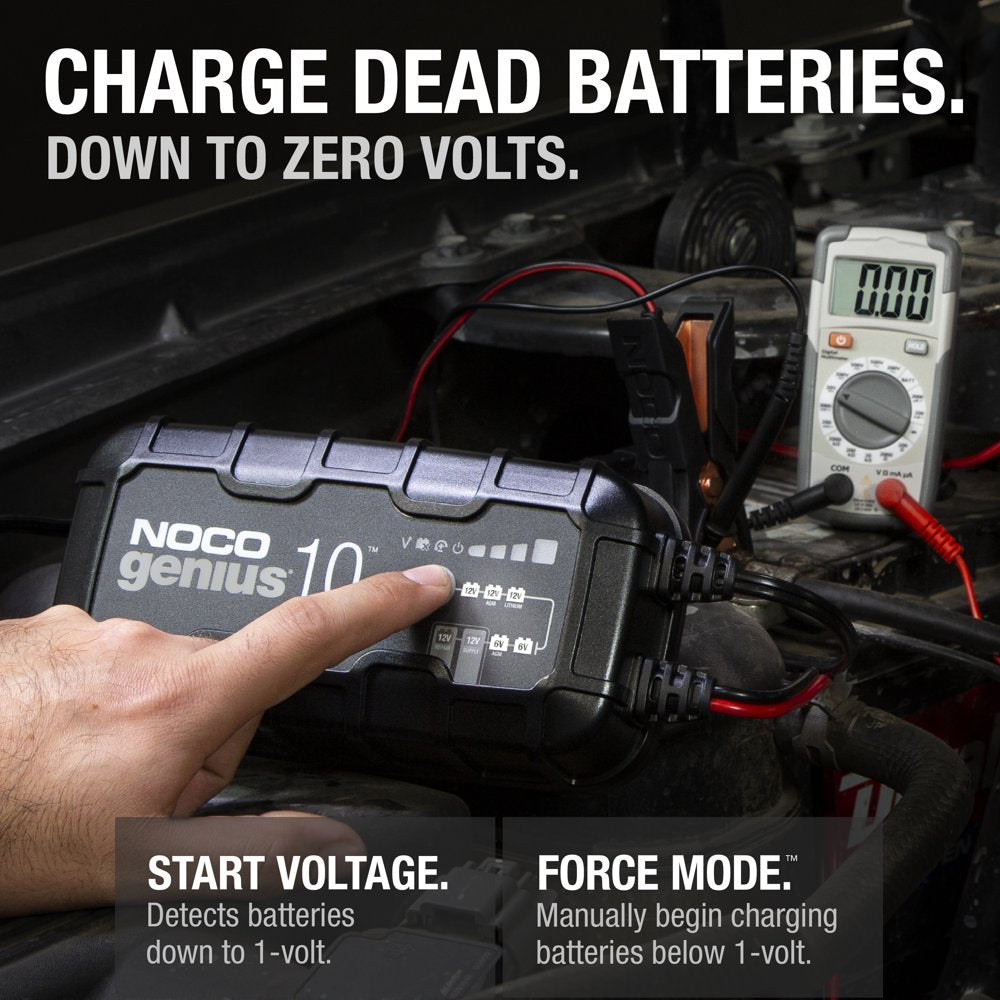 NOCO GENIUS10 6V/12V 10A Smart Battery Charger and Maintainer