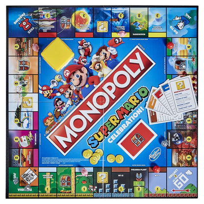 Monopoly Super Mario Celebration Edition Board Game for Kids Ages 8 and Up