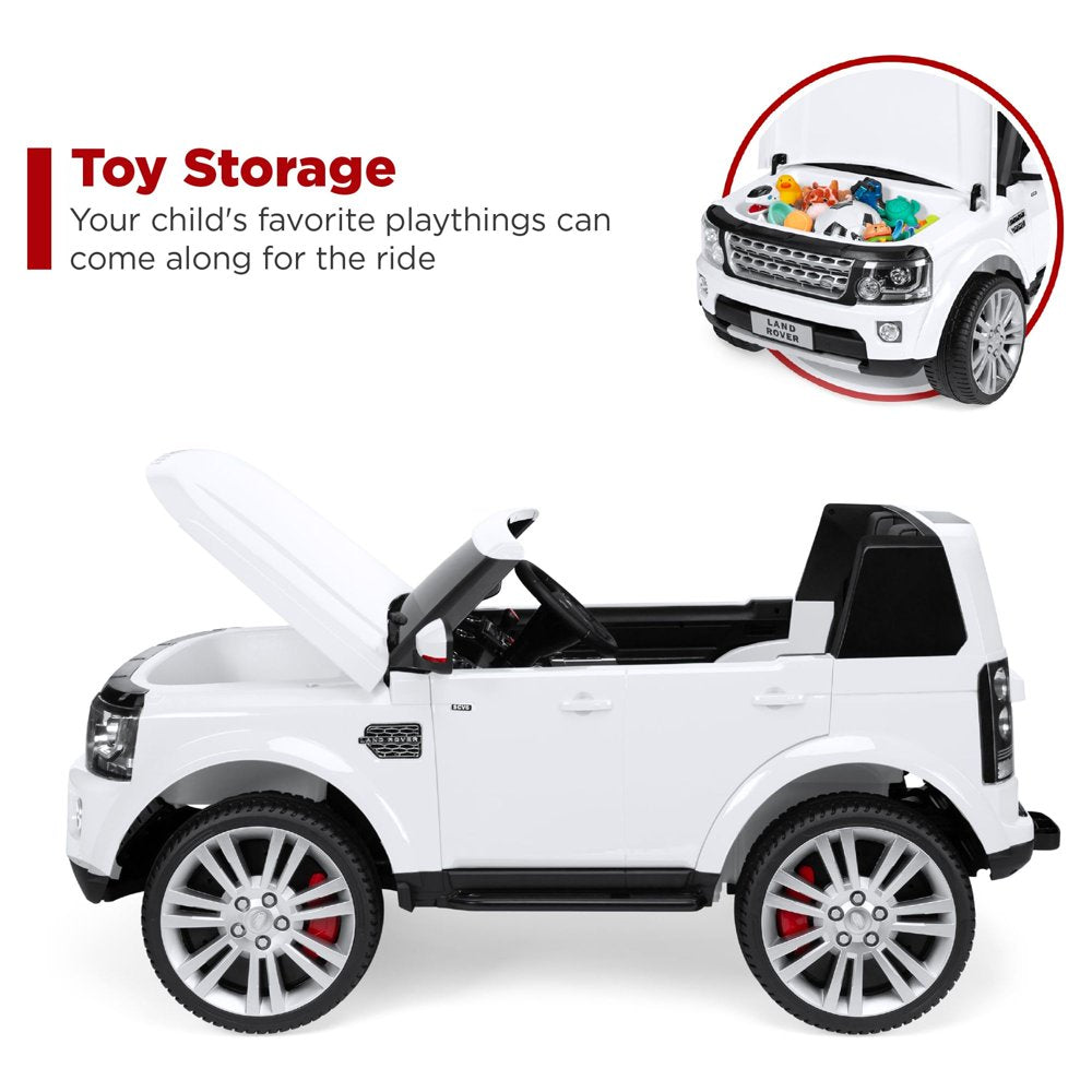 Best Choice Products 12V 3.7 MPH 2-Seater Licensed Land Rover Ride On Car Toy w/ Parent Remote Control - White