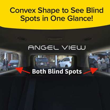 Angel View - Wide Angle, Rearview Mirror Car Mount, Fits Most Cars