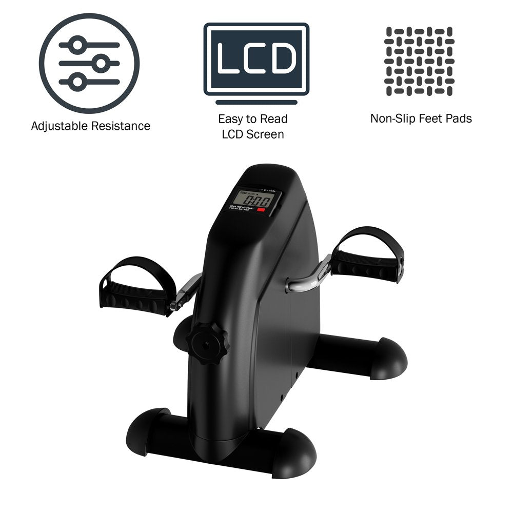 Fitness Under Desk Bike and Pedal Exerciser with Calorie Counter