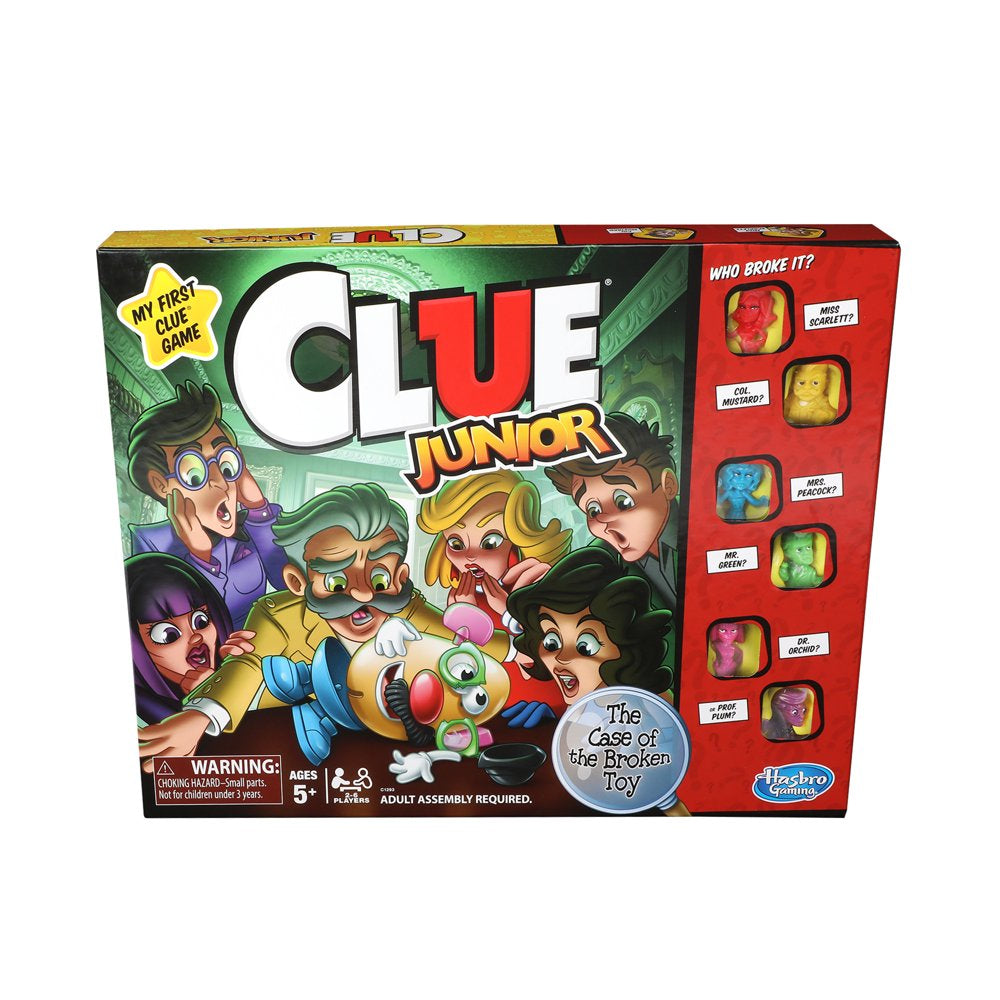 Classic Clue Junior Board Game, for Kids Ages 5 and up, 2 to 6 Players