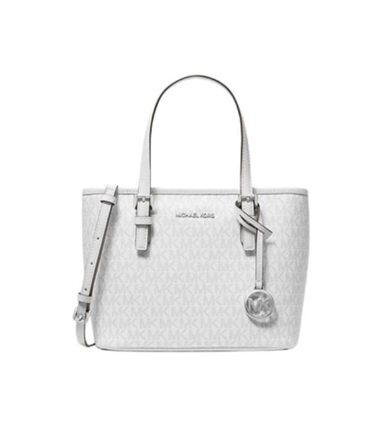 Michael Kors 35T9Gtvt0B Jet Set Travel Extra-Small Logo Top-Zip Tote Bag in Pwd Blsh Mlt