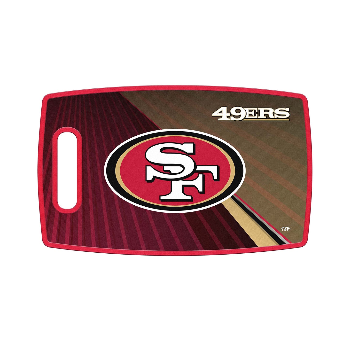 Sports Vault NFL San Francisco 49ers Large Cutting Board, 14.5" x 9"