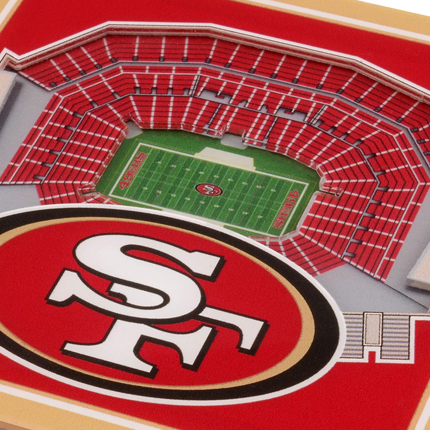 YouTheFan NFL San Francisco 49ers 3D StadiumView Coasters - Levi's Stadium