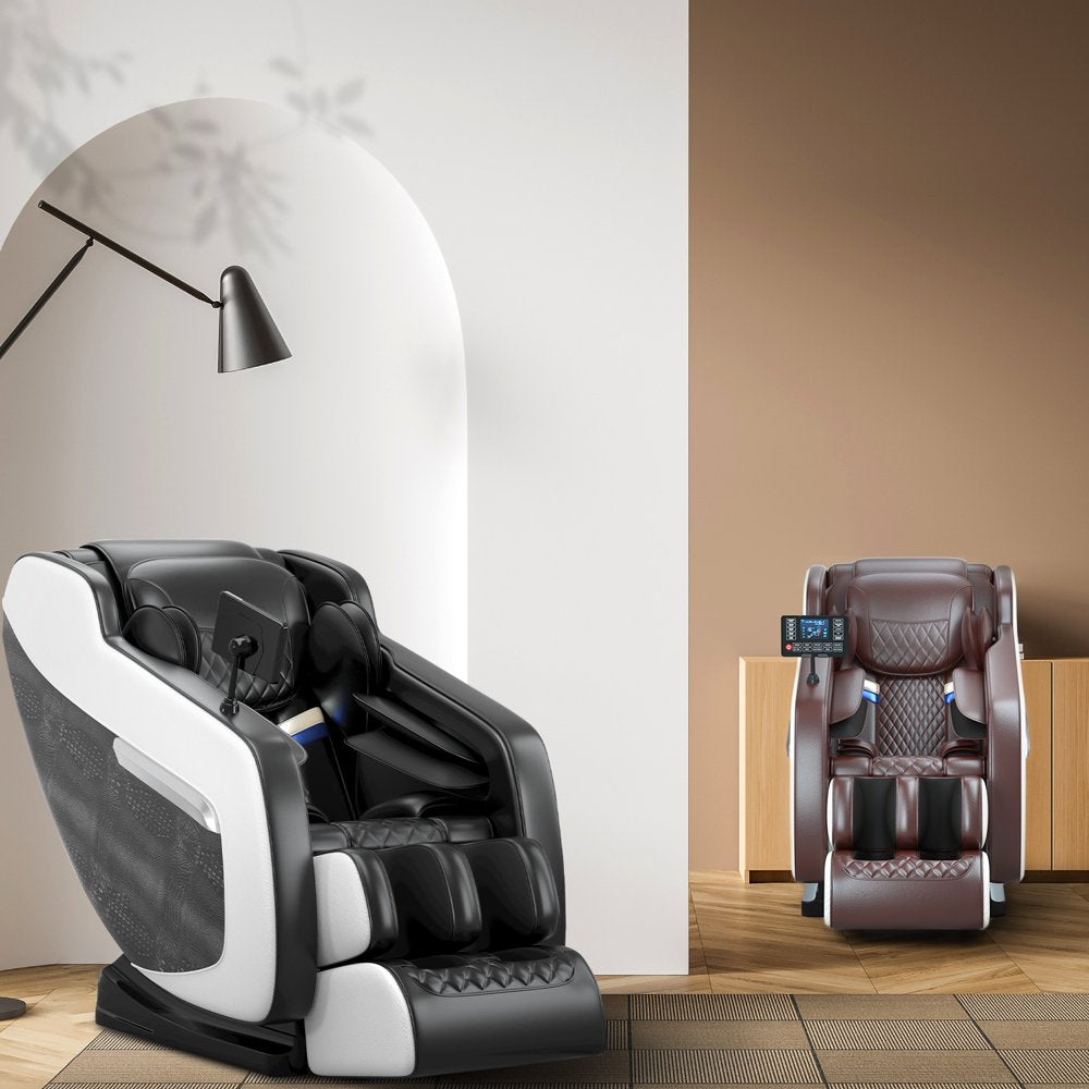 Relax Rejuvenate Zero Gravity Massage Chair Full Body Recliner Air Pressure, Bluetooth, Heat, and Foot massage Black