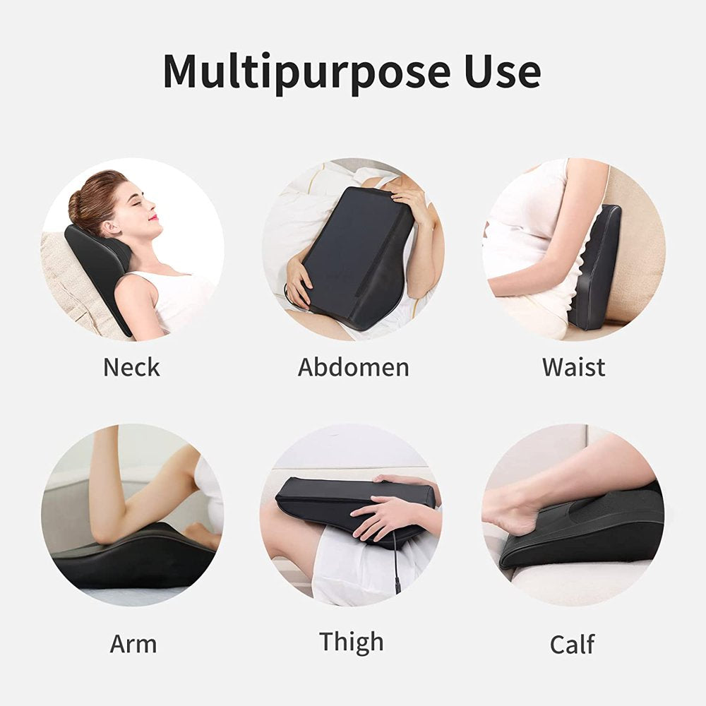 Boriwat Back Massager with Heat Shiatsu Back and Neck Massager for Muscle Pain Relief and Relaxation 3D Kneading Massage Pillow for Neck and Back, Shoulder, Leg, Ideal Gift for Stress Relief