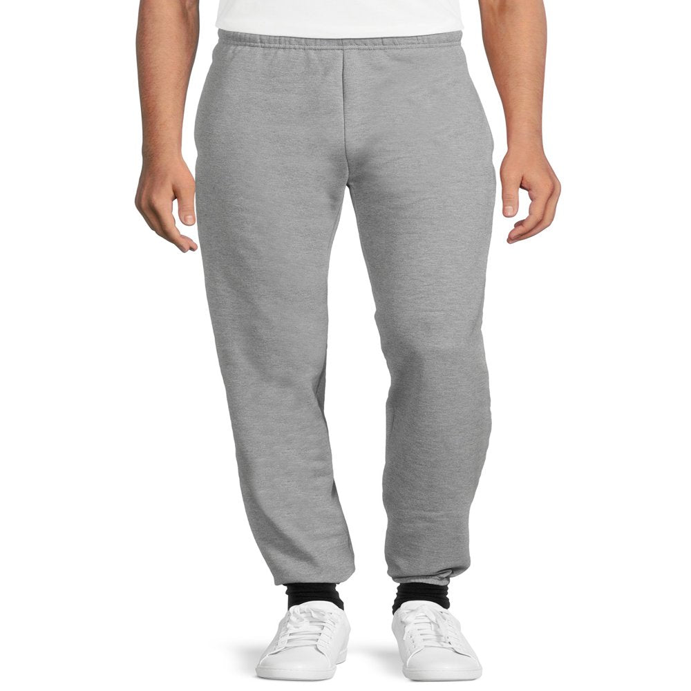 Athletic Works Men's Fleece Elastic Bottom Sweatpants, Sizes S-4XL