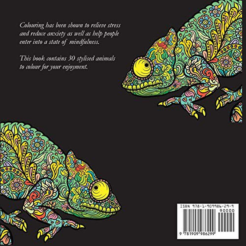 30 Stylised Animals: 30 Stylised Animals : Adult and teen colouring book for relaxation and reducing stress (Series #1) (Paperback)